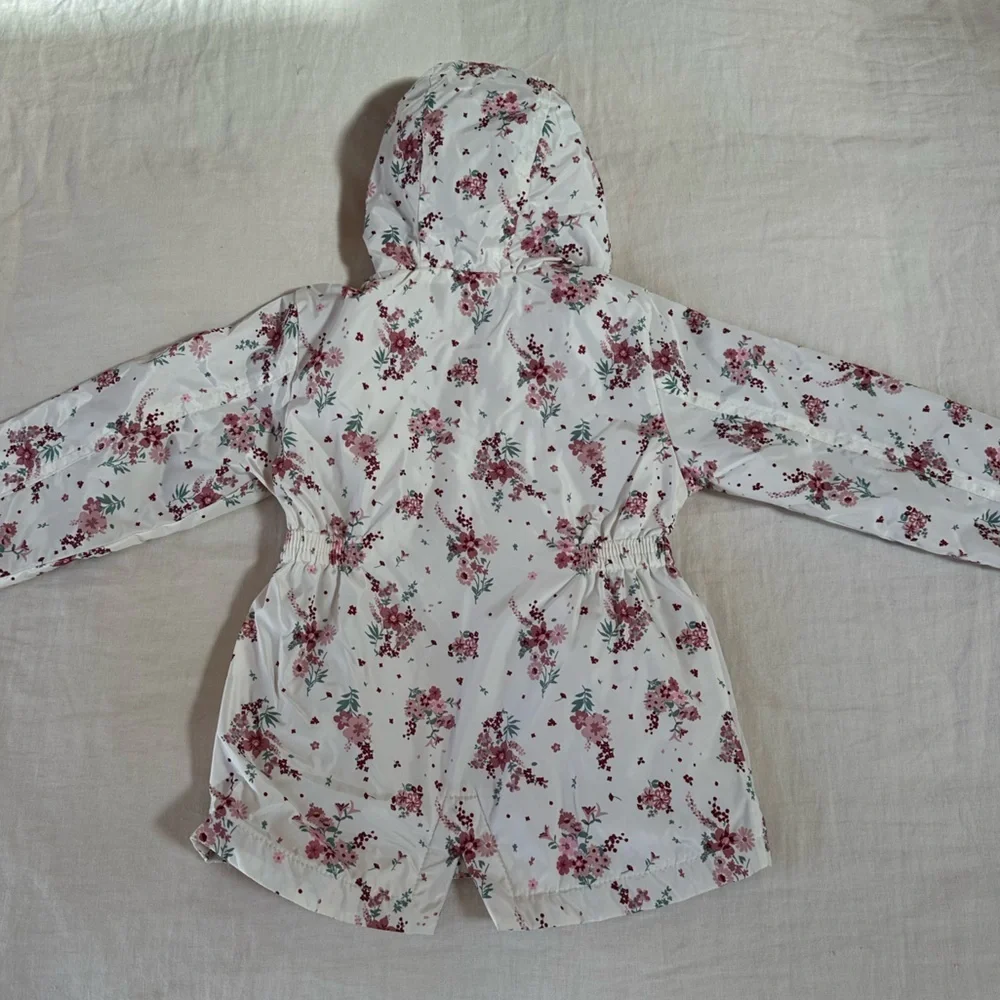 Just for You Girls Floral Rain Coat Windbreaker Jacket 18-24 Months